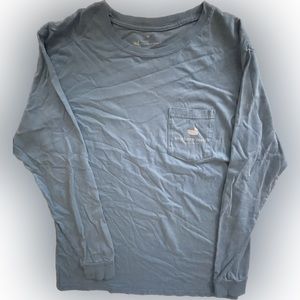 Women’s Southern Marsh Pull over long sleeve Tshirt light Blue size Medium